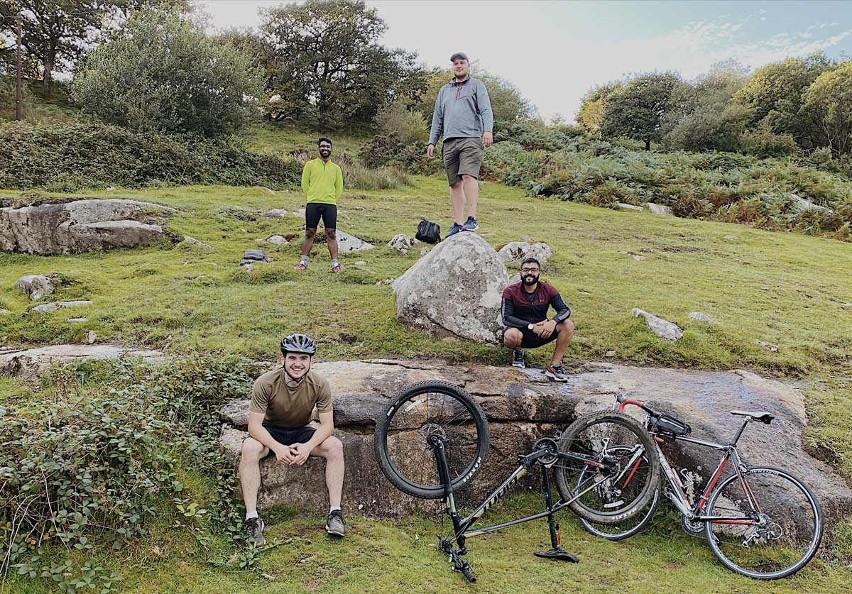 Jerin in Dartmoor on his bike